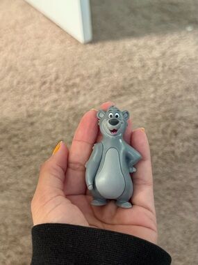 Disney Baloo Figurine - Gray Plastic 3-4.9" Contemporary Jungle Book